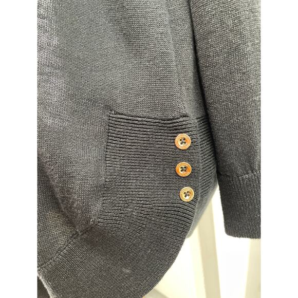 Lilly Pulitzer 2 Pc Set Black Silver Metallic Shell Top & Cardigan Women's S - Picture 7 of 10